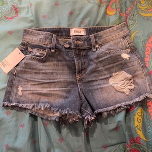 Ripped Jean Shorts
